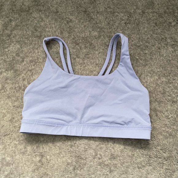 Lululemon Energy Bra Strapped 8 Periwinkle - Picture 3 of 5